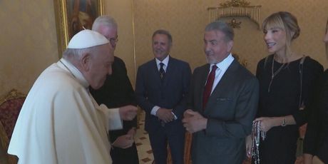Susret pape Franje sa Sylvesterom Stalloneom - 4
