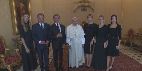 Susret pape Franje sa Sylvesterom Stalloneom - 5