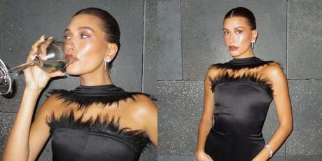 Hailey Bieber u Japanu s neonskom manikurom