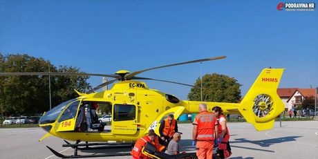 Helikopter je zbog pacijenta u kritičnom stanju sletio na školsko igralište u Koprivnici - 1