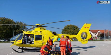 Helikopter je zbog pacijenta u kritičnom stanju sletio na školsko igralište u Koprivnici - 3