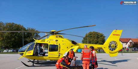 Helikopter je zbog pacijenta u kritičnom stanju sletio na školsko igralište u Koprivnici - 4