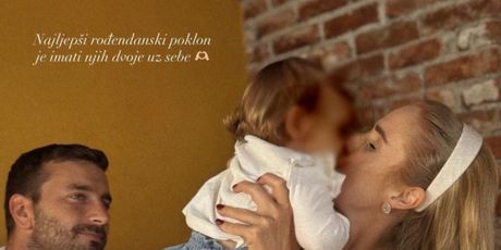 Maja Lena Lopatny s partnerom i kćerkicom