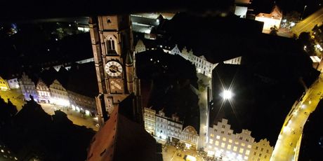 Spašavanje pijanog mladića s krova crkve u Landshutu - 1