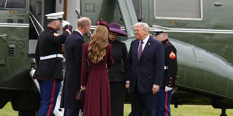 Donald i Melania Trump u Windsoru