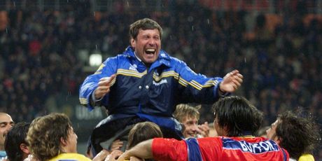 Trener Alberto Malesani i igrači Parme