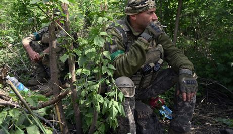 Ukrajinski vojnici na bojištu