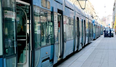 Zastoj tramvaja, ilustracija