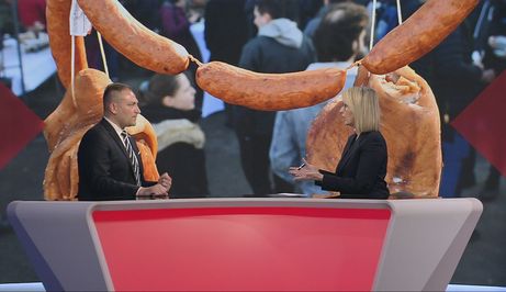 David Vlajčić i Sabina Tandara Knezović, reporterka Dnevnika Nove TV