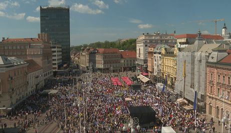 Prosvjed za veće plaće i mirovine