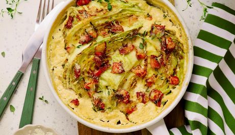 Zapečeni kupus s pancetom i sirom