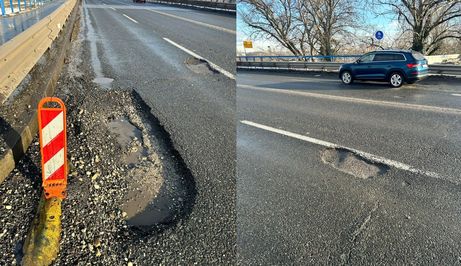 Oštećenja na Aveniji Većeslava Holjevca