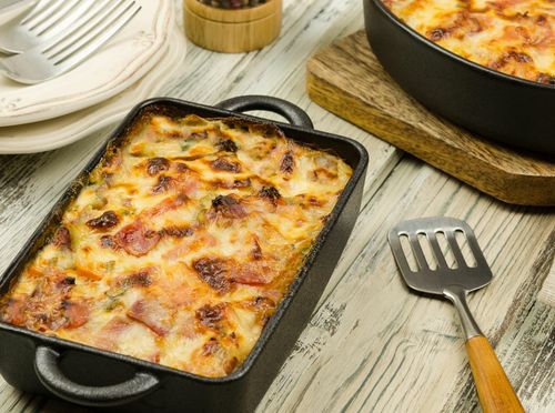 Zapečeni krumpir sa šunkom