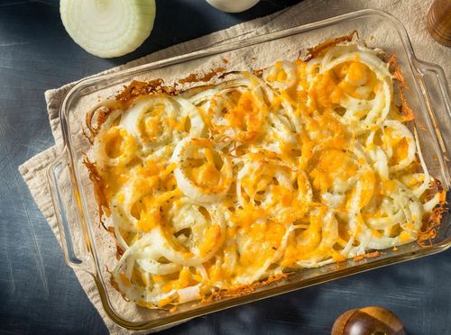 Zapečeni luk sa sirom