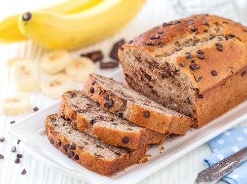 Banana kruh s čokoladom