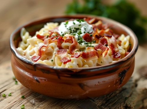 Tjestenina sa sirom i slaninom