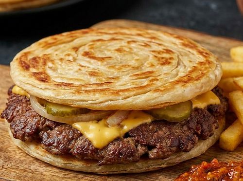 Paratha burger/Ilustracija