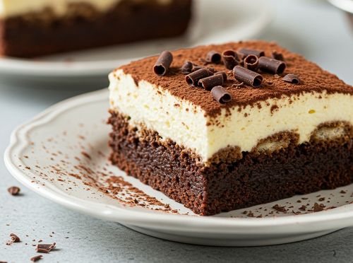 Brownie tiramisu