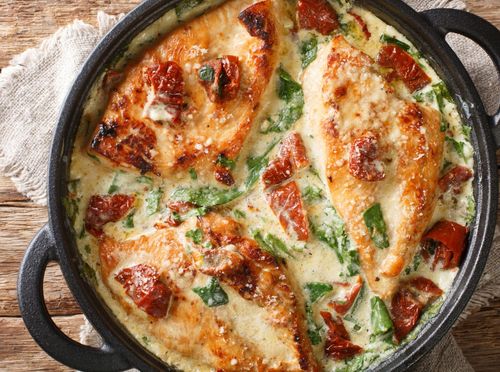 Piletina i gljive u finom umaku