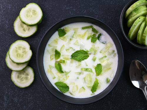 Raita s krastavcima i mentom