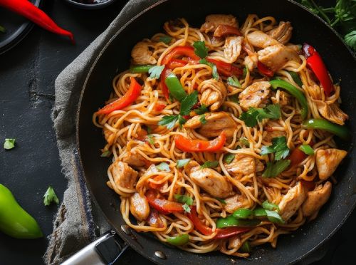 Stir fry s piletinom