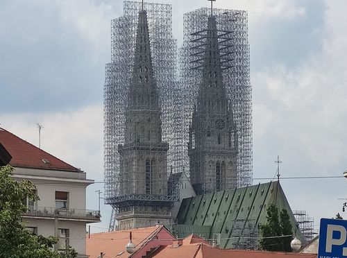 Nova skela na zagrebačkoj katedrali - 7
