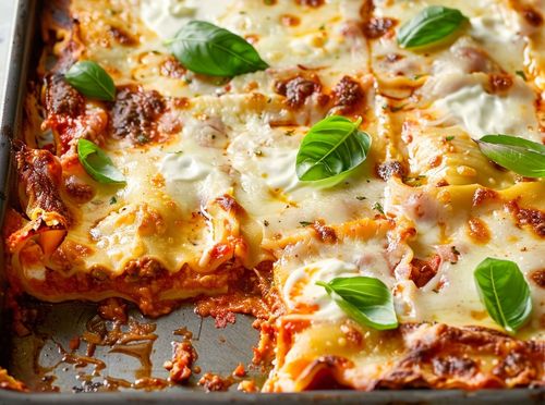 Lazanje s mesom iz plitkog lima za pečenje