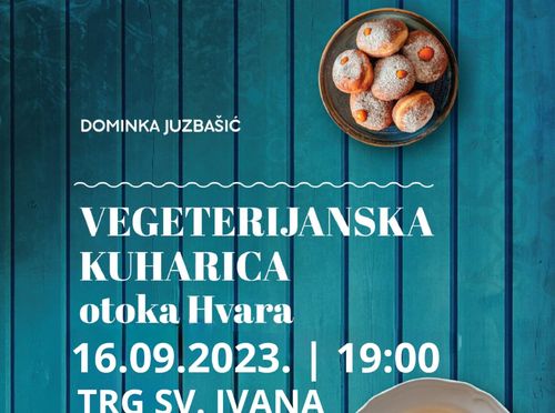 Naslovnica knjige Vegetarijanska kuharica otoka Hvara