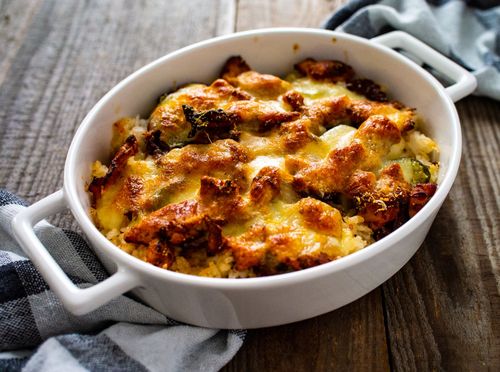 Zapečena riža s piletinom