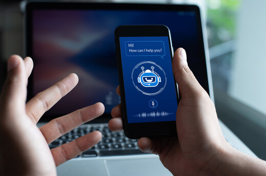 Razgovor s chatbotom, ilustracija