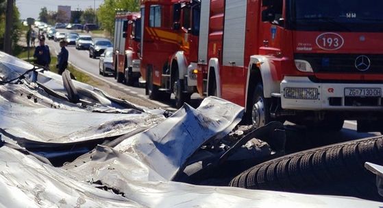 Prometna nesreća na Soblinečkoj cesti