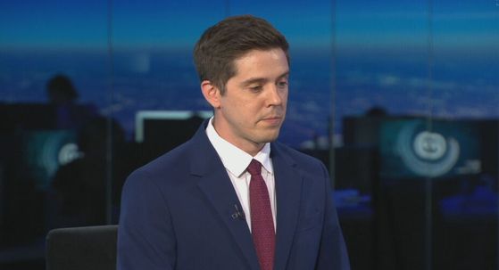 Meteorolog Nikola Vikić-Topić u studiju Dnevnika Nove TV - 1