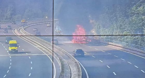 Požar na kamionu na A1