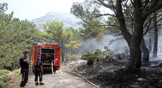 Vatrogasci na terenu u Tučepima