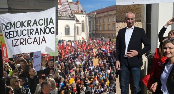 Prosvjed na Markovu trgu
