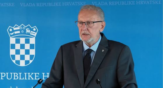 Davor Božinović na konferenciji za novinare