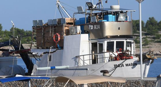 Ribarski brod Mašun, koji je sudjelovao u pomorskoj nesreći - 2
