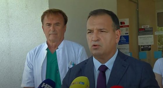 Vili Beroš dao izjavu o stanju ozlijeđenih u bolnici u Pakracu