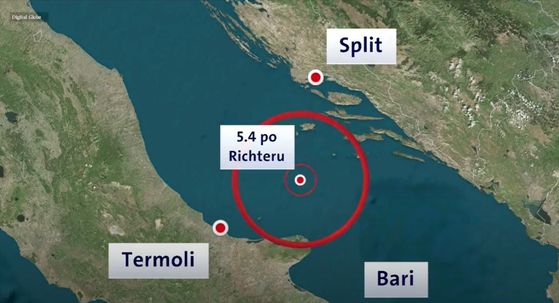 Potres na Jadranu magnitude 5,5 - 1