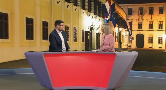 Predsjednik SDP-a Peđa Grbin u studiju Dnevnika Nove TV - 5