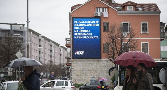 HDZ-ov plakat upućen splitskom gradonačelniku Ivici Puljku