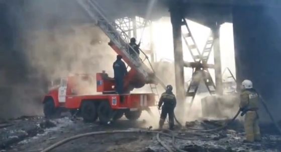 Prizori nakon eksplozije u elektrani
