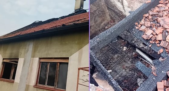 Zapaljena kuća u Sisku