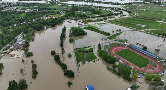 Poplava na karlovačkom području iz zraka - 22