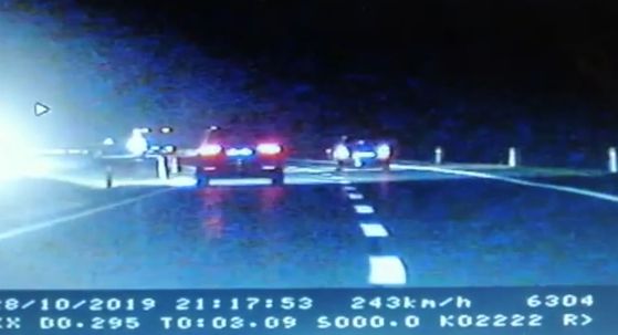 Jurili autocestom (Screenshot: PU brodsko-posavska)