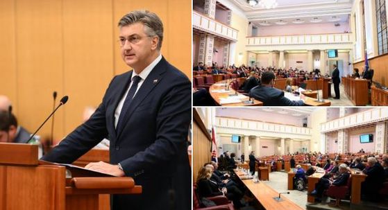 Andrej Plenković u Saboru