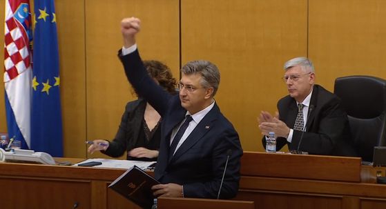Andrej Plenković u Saboru