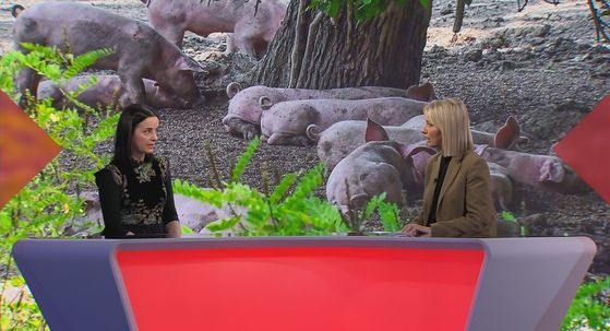 Marija Vučković i reporterka Dnevnika Nove TV Sabina Tandara Knezović