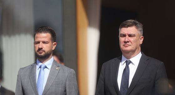 Predsjednik Crne Gore Jakov Milatović s predsjednikom Republike Hrvatske Zoranom Milanovićem - 21