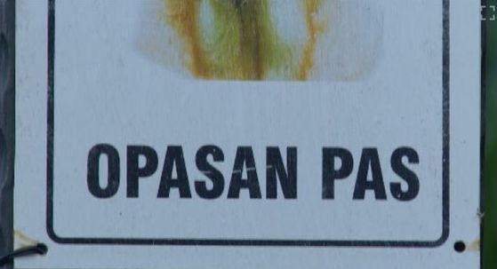 Znak upozorenja od opasnog psa